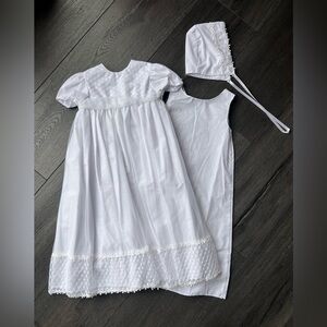 Laura Ashley Christening Gown with Bonnet